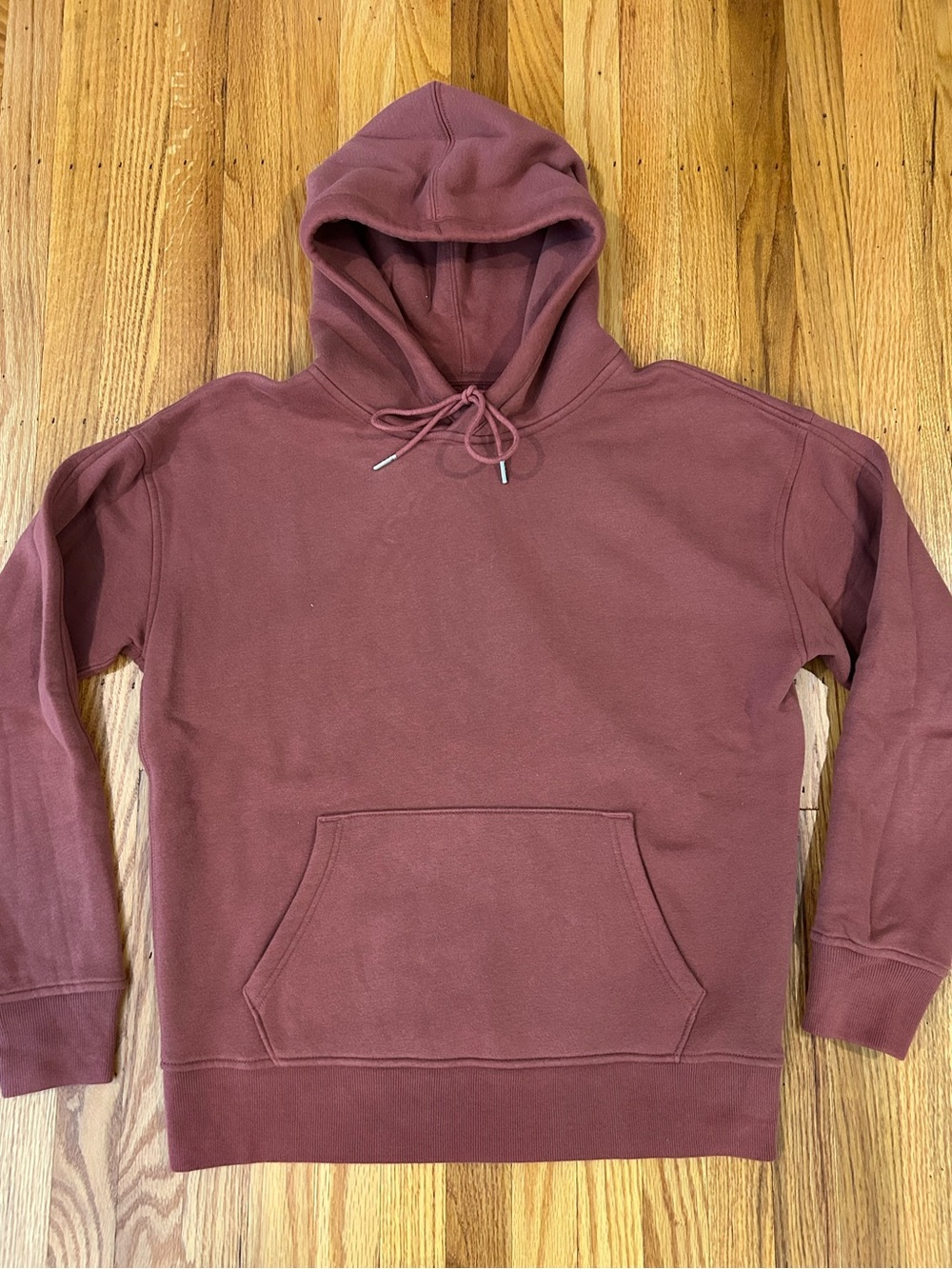 Abercrombie & Fitch Men's Hooded Pullover in Rust Brick SIZE M